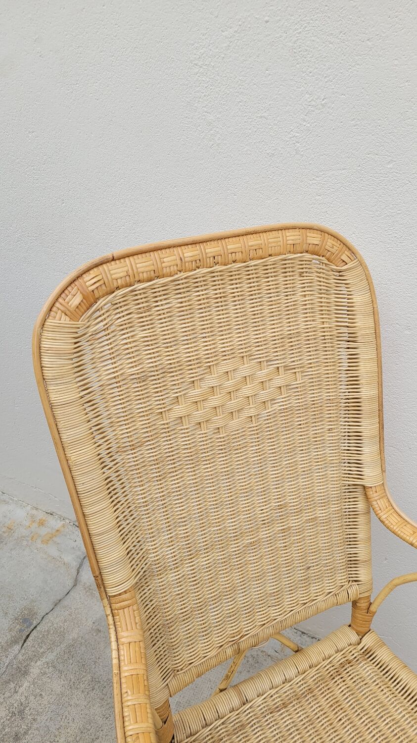 Rattan armchair 1950