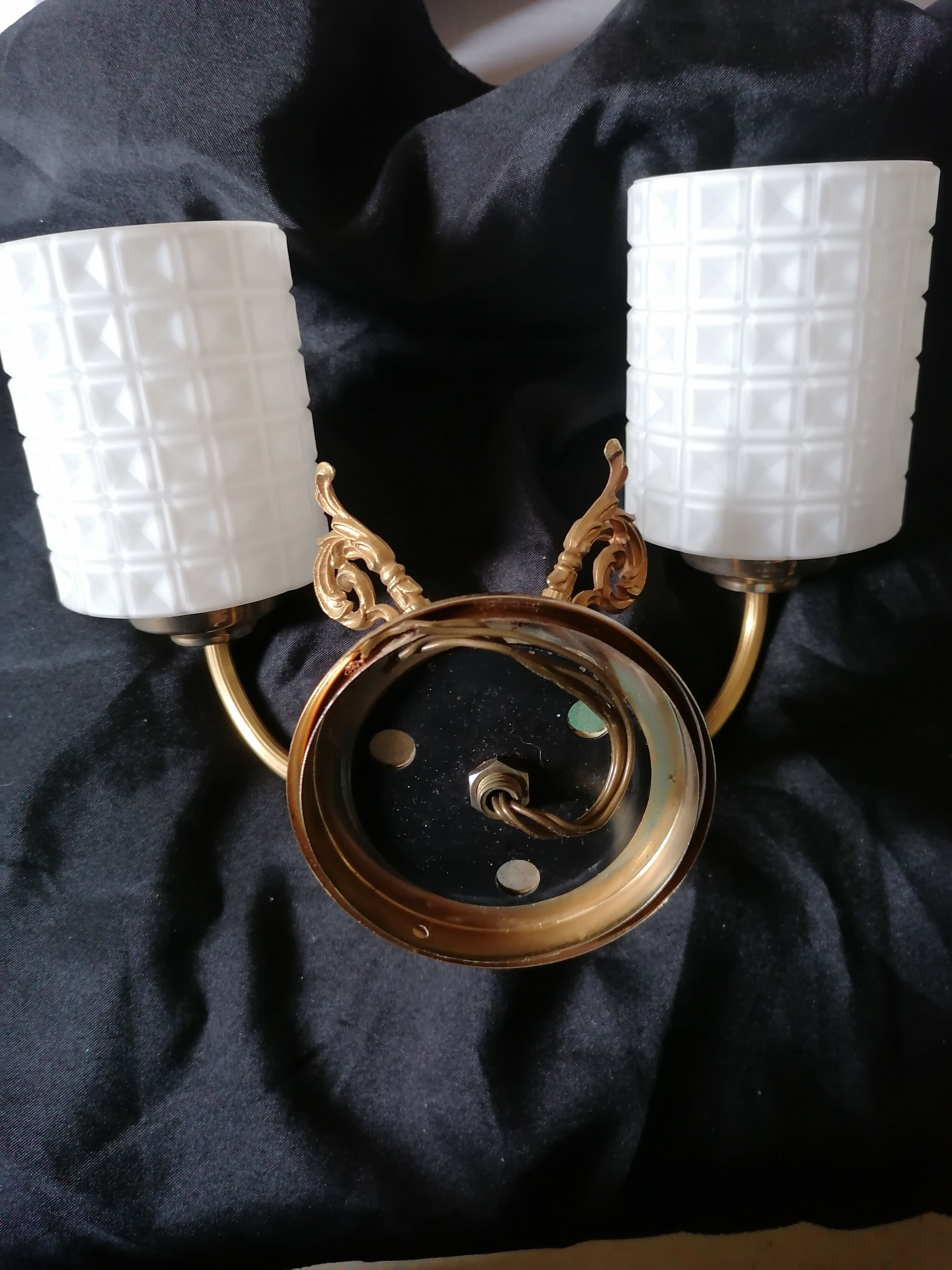 Dual branch wall lamp 60s