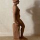 Antique Art Deco sculpture signed Delauner – Terracotta – 26 cm