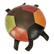 Patchwork leather pouffe - turtle, Germany 1960s