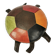 Patchwork leather pouffe - turtle, Germany 1960s