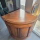 Curved wooden corner unit – Classic style