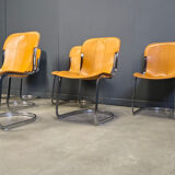 Vintage dining chairs by Cidue set of 6, 1970s