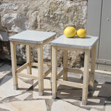 Pair of small stools years 50