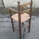 Mulched children's high chair and vintage wood
