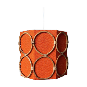 Lampe vintage orange, lampe bohème, style cottage