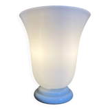 White opaline art deco lamp