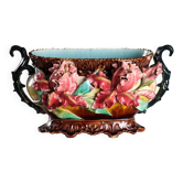 Jardinière en céramique antique avec décoration en engobe, Europe, 20e siècle