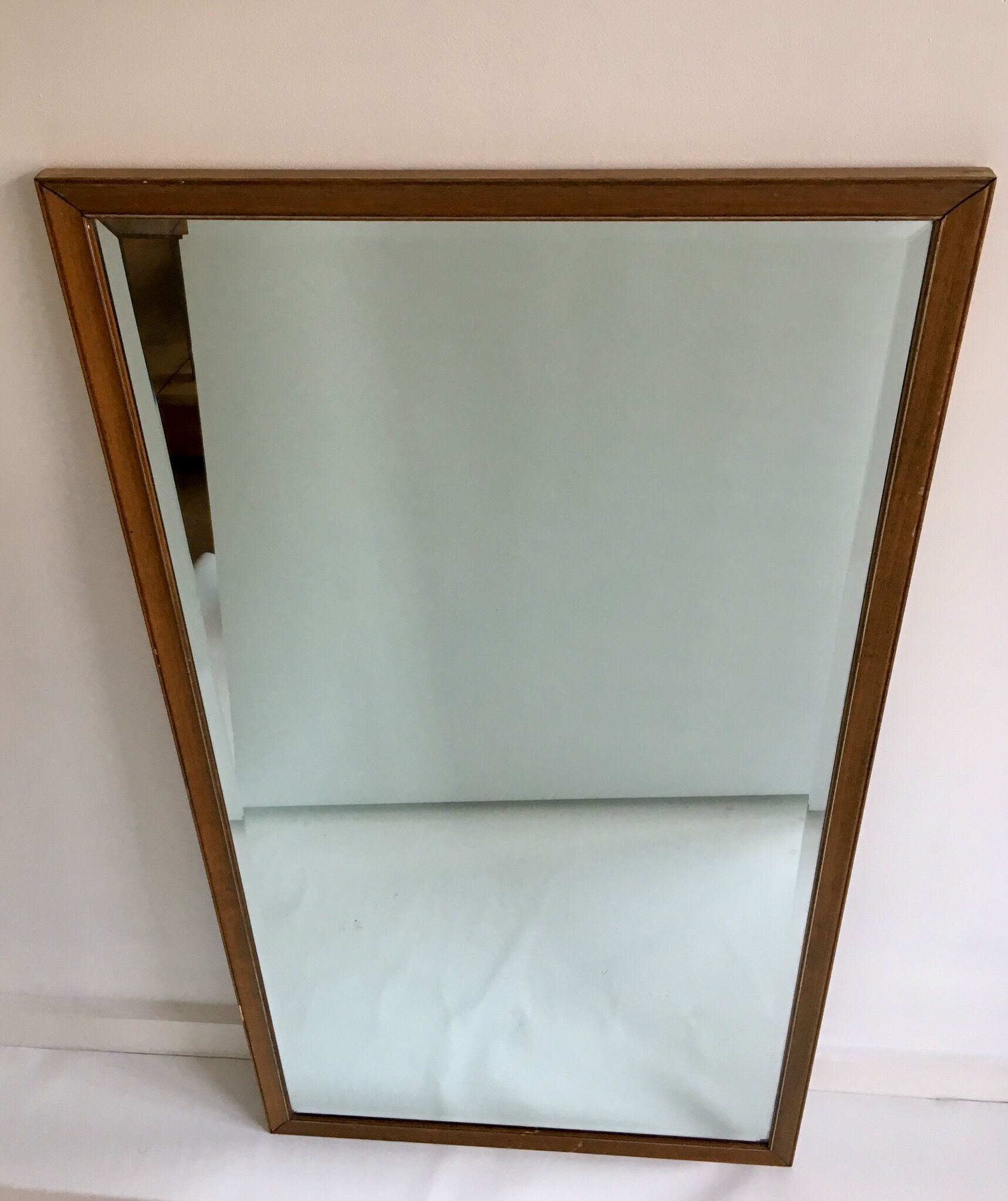 Wooden mirror 126x66cm