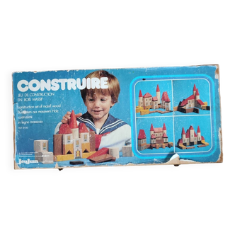 Jeu de construction en bois années 60