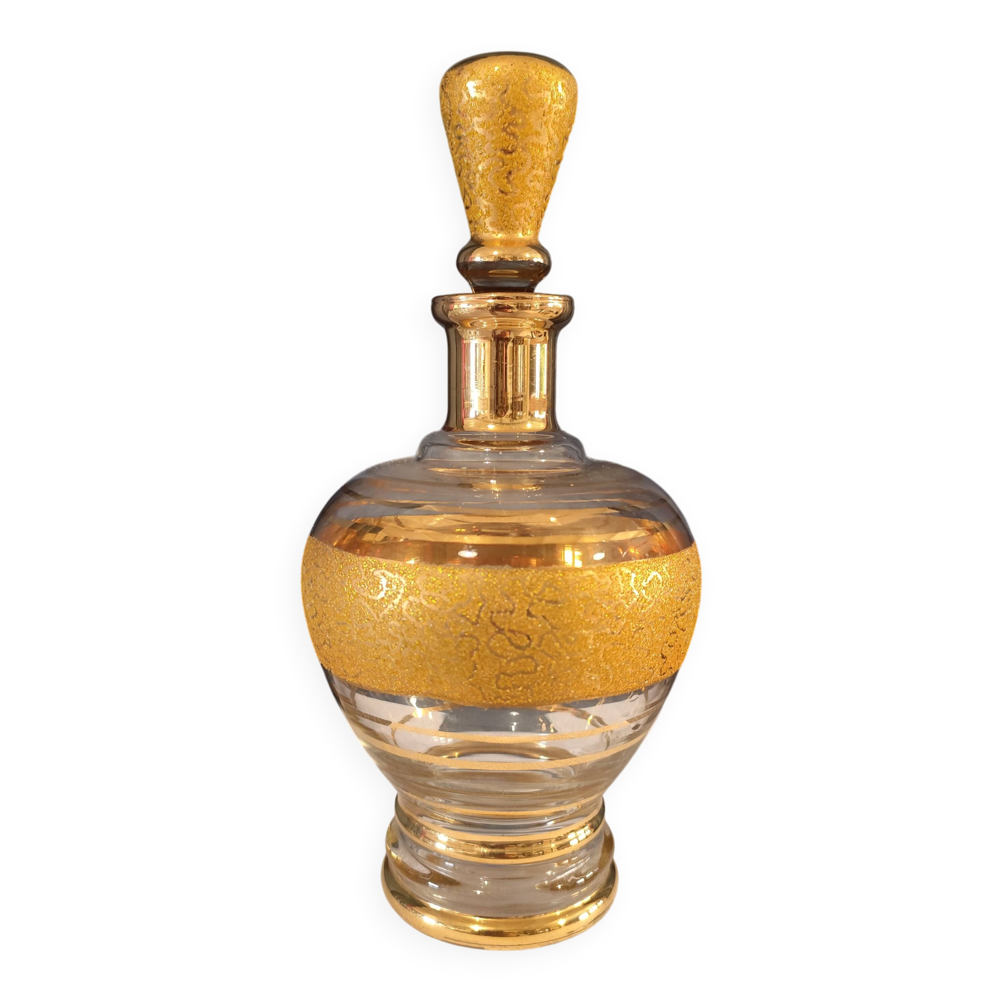 Monaco glass liqueur bottle