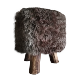 Tabouret Scandinave fourrure