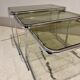 Chrome trundle tables