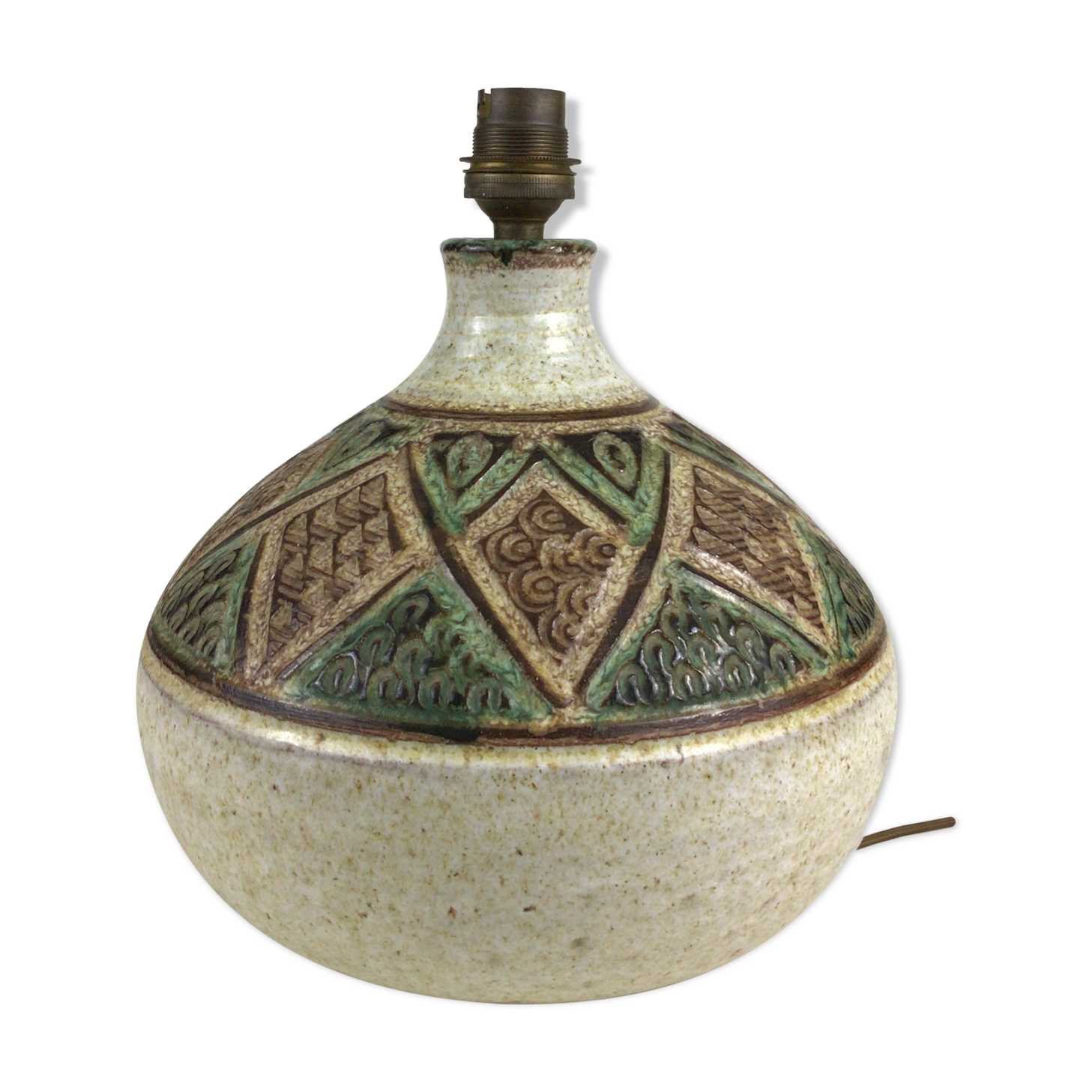 Ceramic lamp foot Vallauris Marcel Giraud