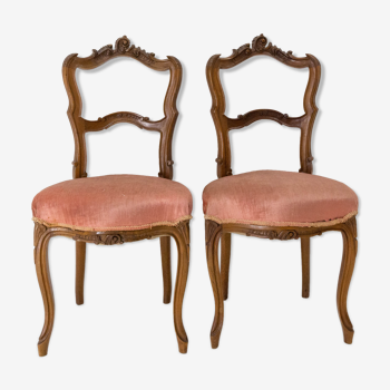 Paire de chaises rocaille