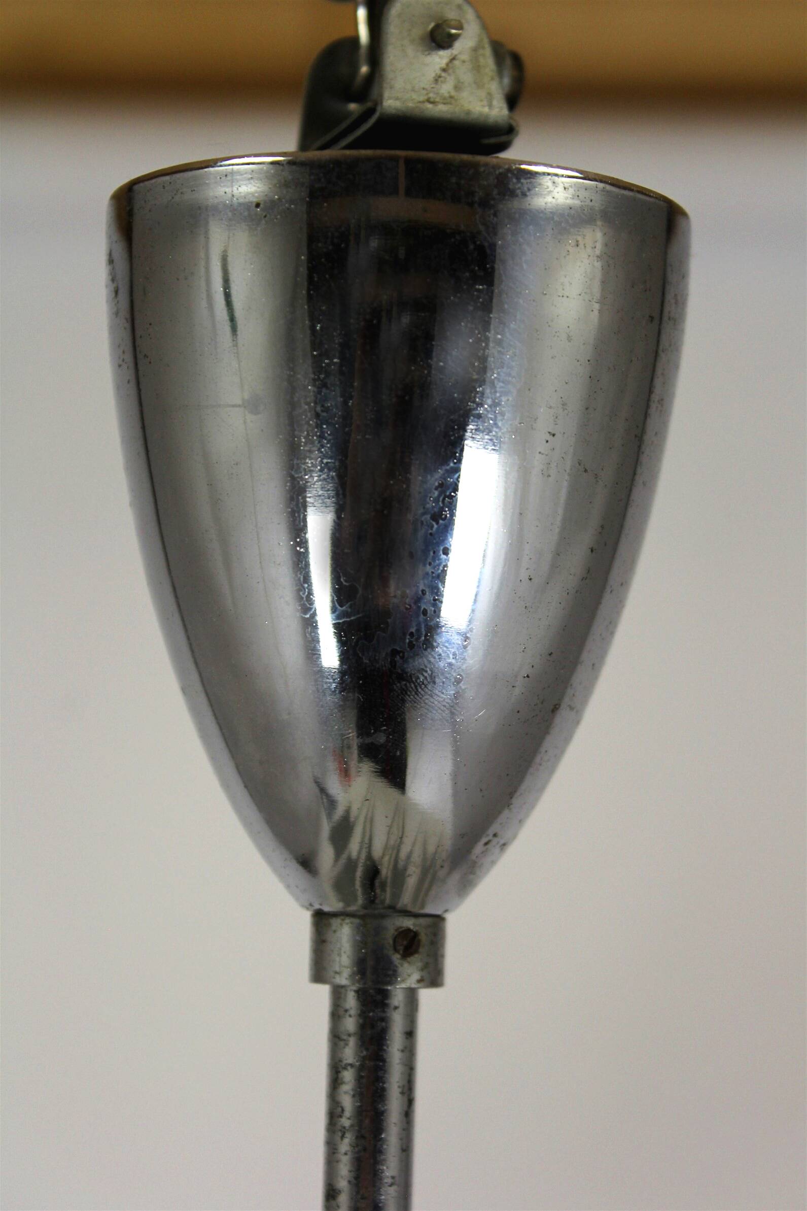 Large Vintage Czechoslovakian Opaline Glass Pendant Lights, 1970s, Set of 2