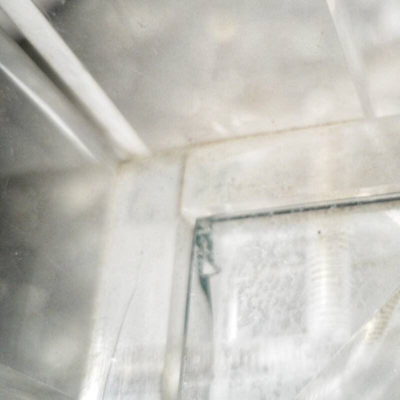 Vintage dessert table in plexiglas and glass