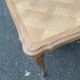 Louis XV extendable dining table, 20th century, renovated in solid oak, 245cm
