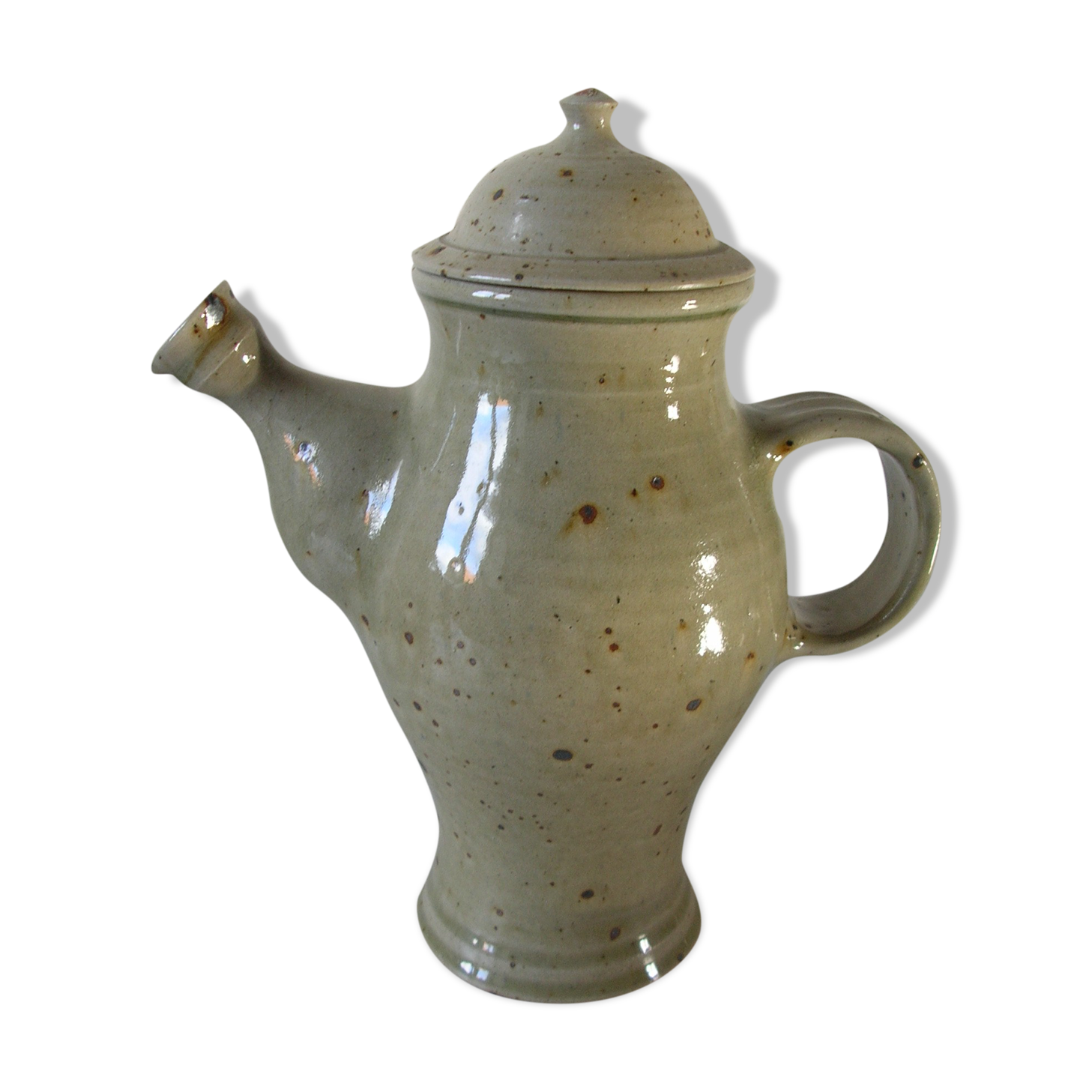 Cafetière en grès signé Jacques Vilain déco cuisine campagne champêtre