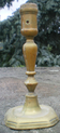 Pair of bronze candlesticks period 17th - high time