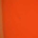 Armchair "space age" foam and orange jersey. Circa 1970