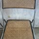 Paire de chaises pliantes chrome et cannage