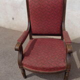 Fauteuil chêne/tissu