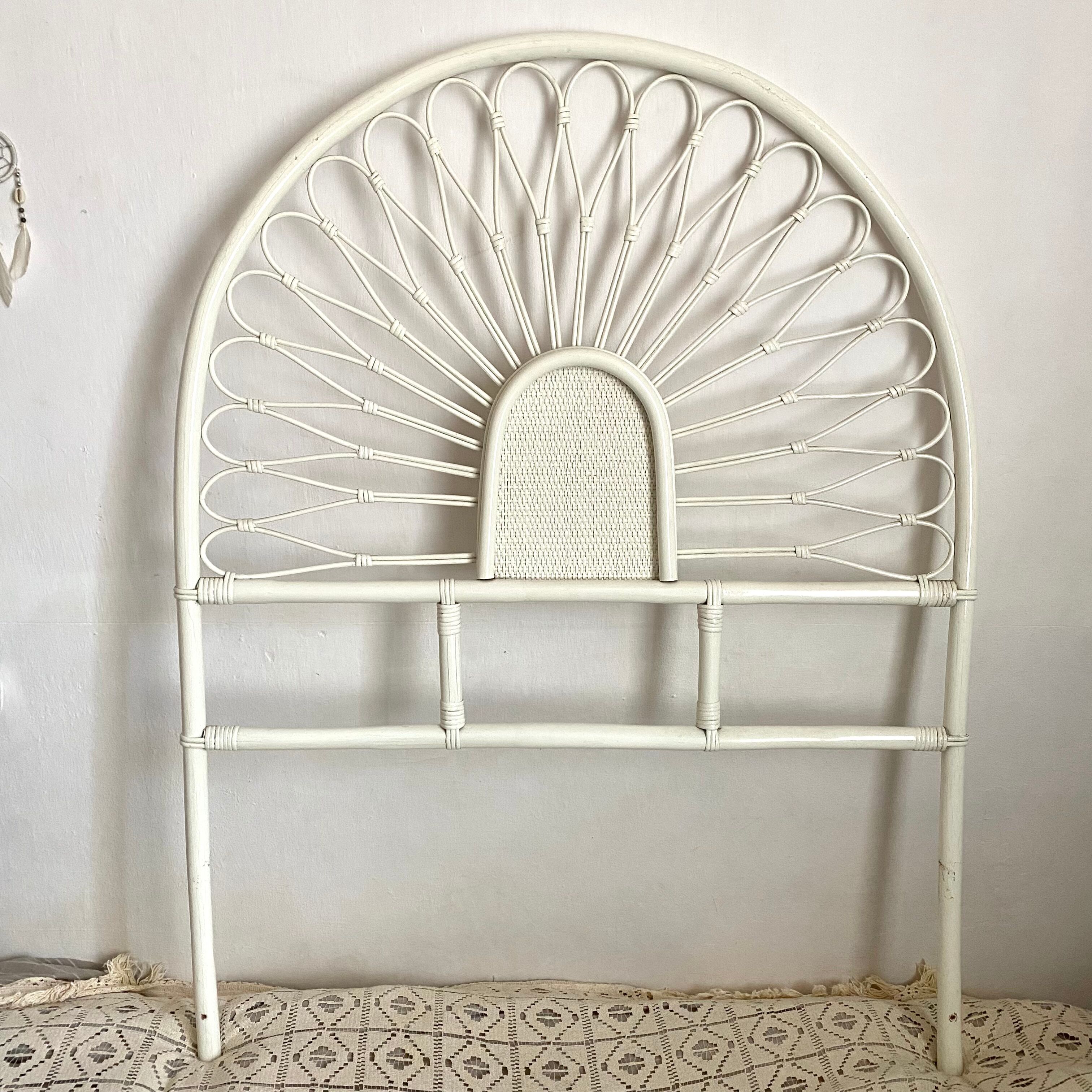 Rattan headboard 1 person