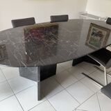 Oval marble table 10 p
