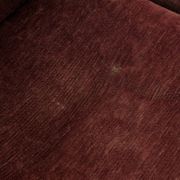 Brown velvet and chrome sofa, designed by Adriano Piazzesi, Italy, 1980s.
