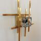 Pair of brass wall lamps from Sciolari