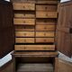 Two-part office furniture made of solid pine from the 20th century.