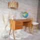 Bureau pieds compas