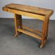 Vintage workbench with vise, Czechoslovakia, 1950s