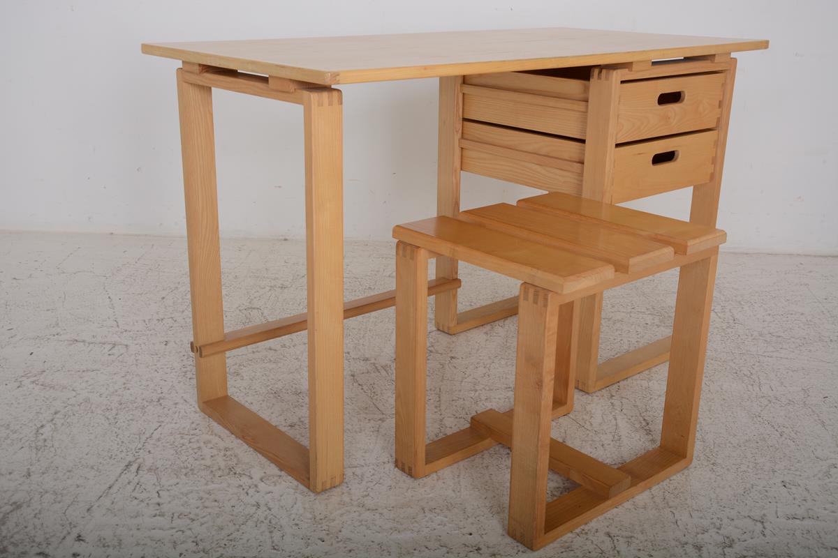 Desk and its stool dating from the 70s.