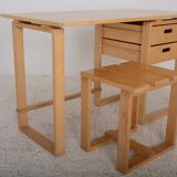 Desk and its stool dating from the 70s.