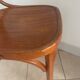 Fauteuil ancien baumann bois dossier cintré vintage
