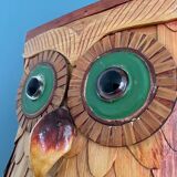 Vintage umbrella stand in the shape of an owl