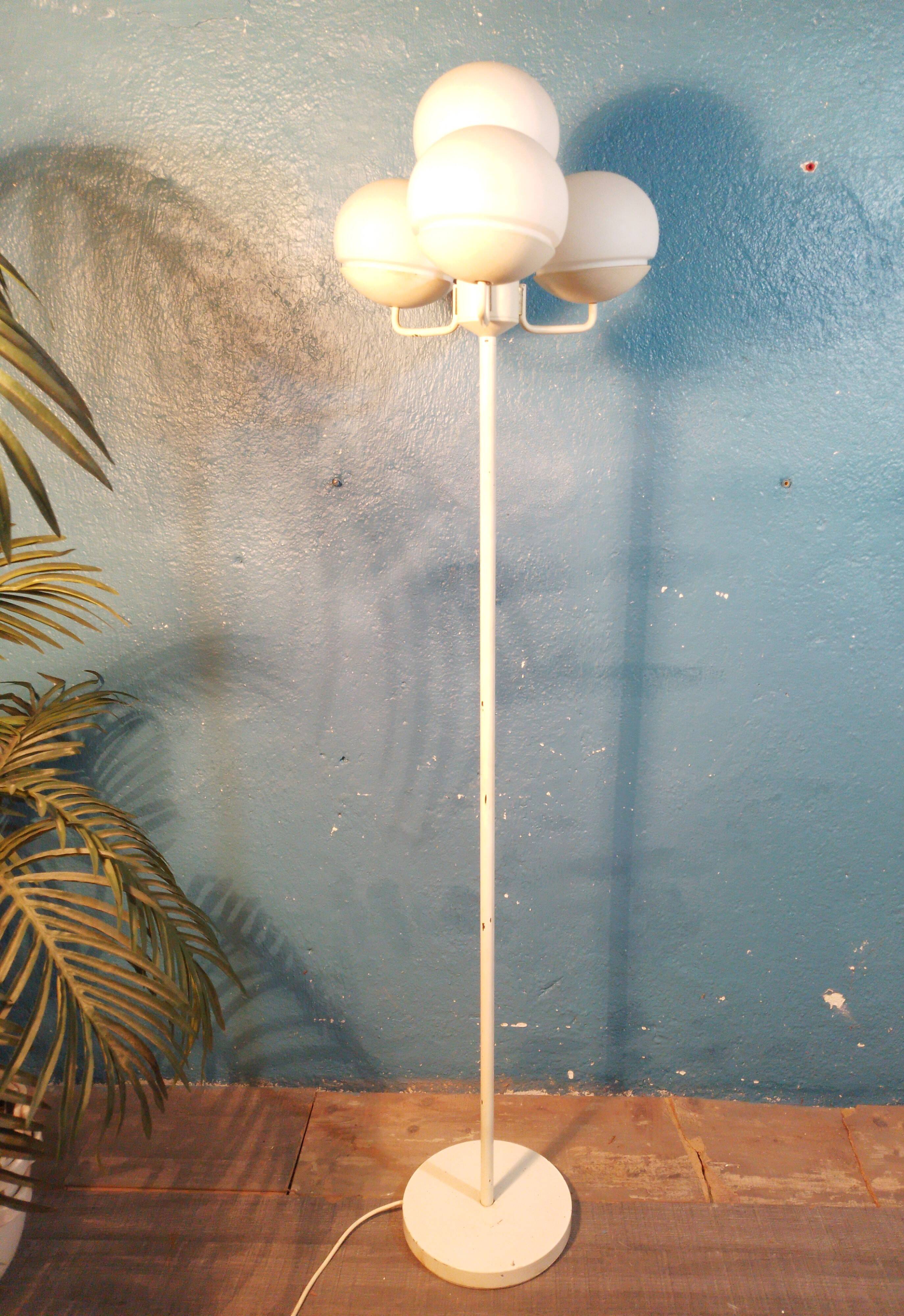 1960s four-light floor lamp