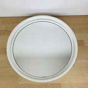 Miroir space age cerclage blanc années 70