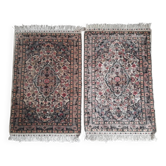 Paire de tapis d'orient faits main  98x65cm