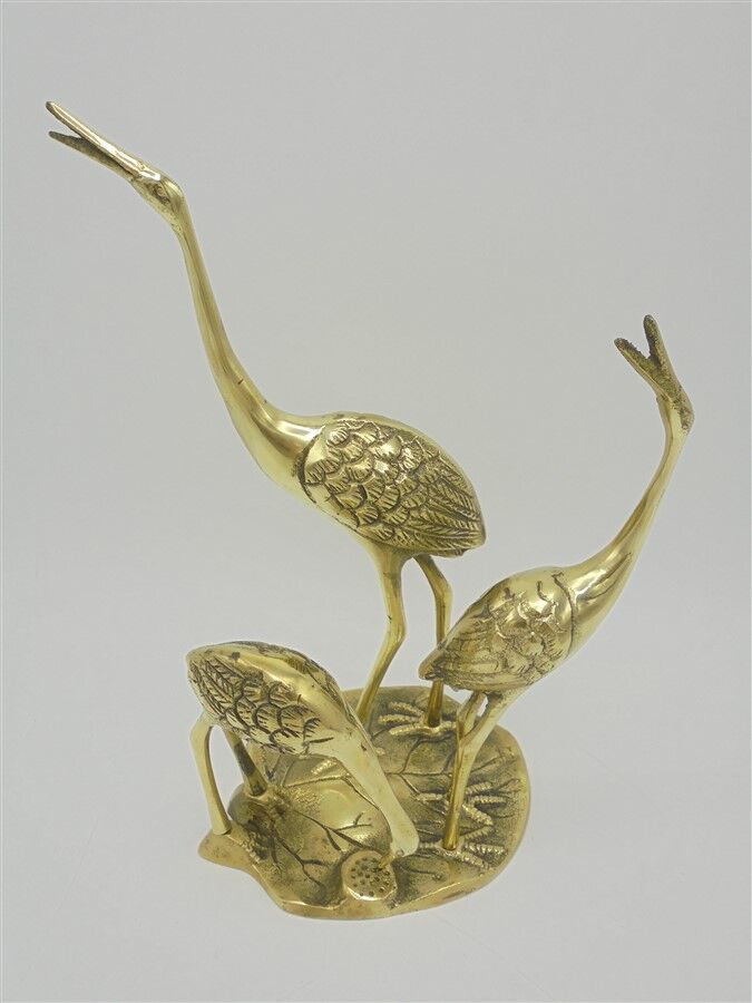 Brass herons