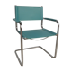 Armchair green leather 80/90
