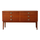 Commode vintage teck et zebrano : élégance des années 60