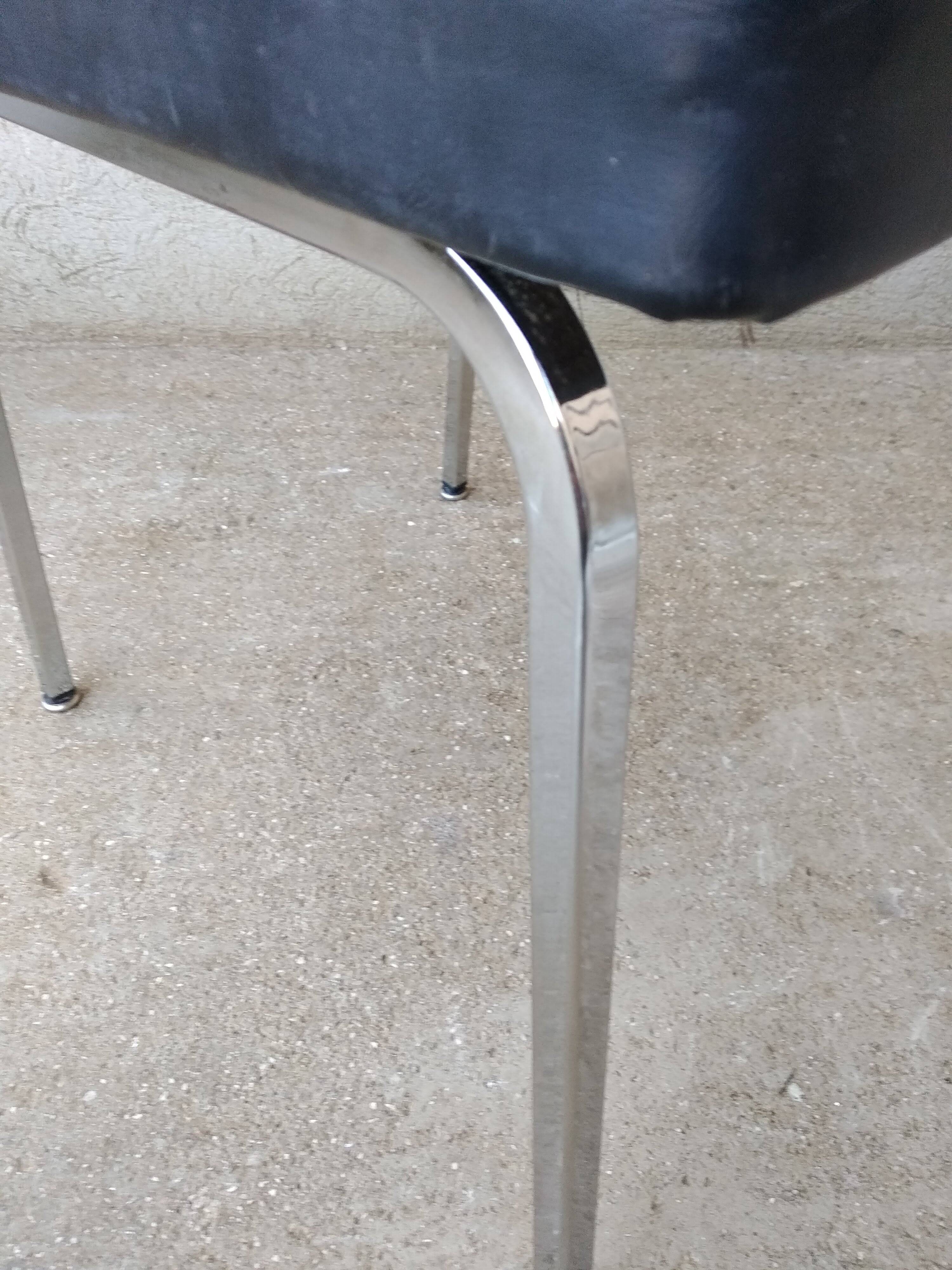 Faux leather office chair 1960s