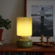Table lamp Lykta green glass Ikea 80s
