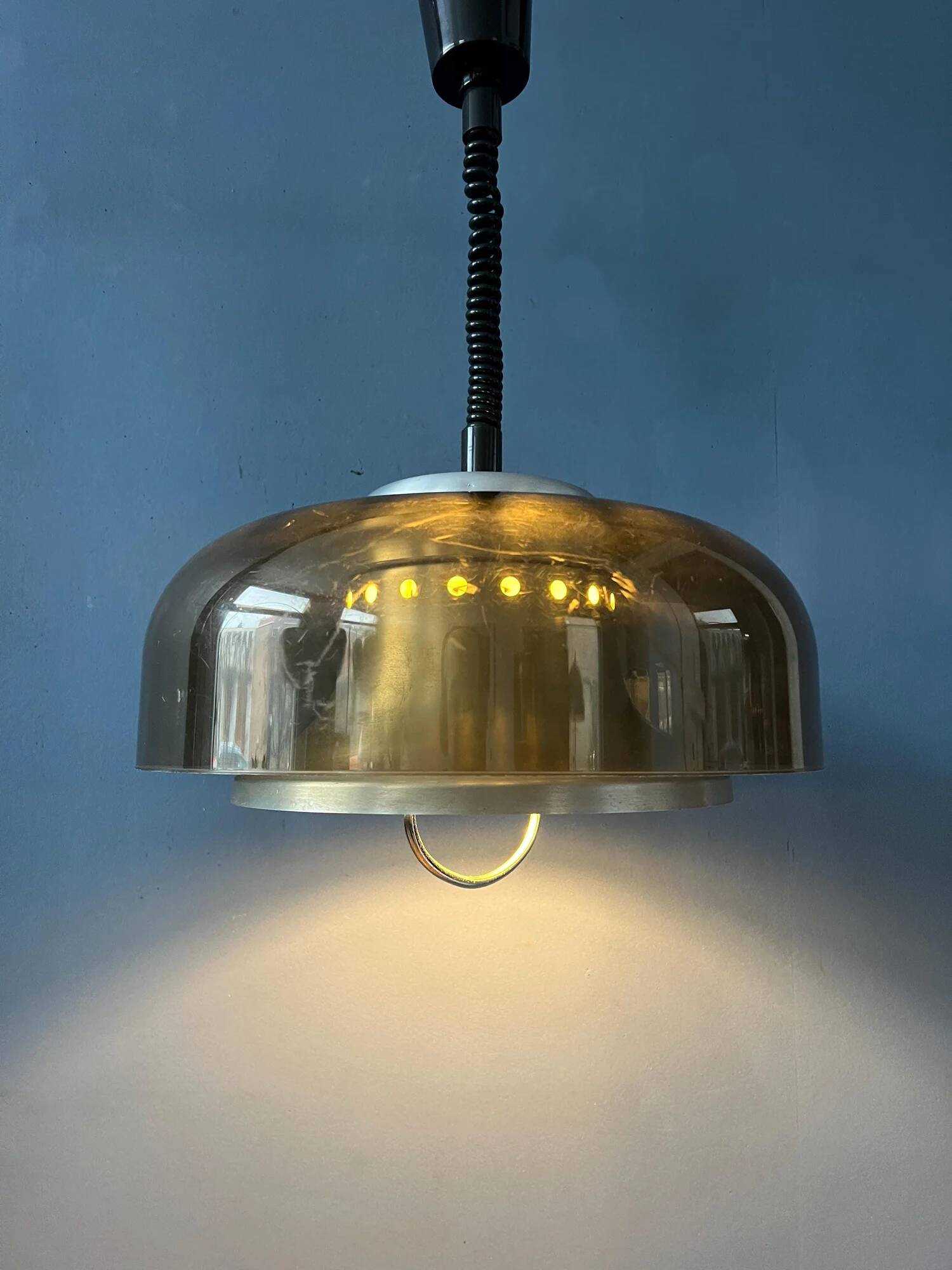 Lampe suspendue Herda de style vintage des années 50, époque spatiale.