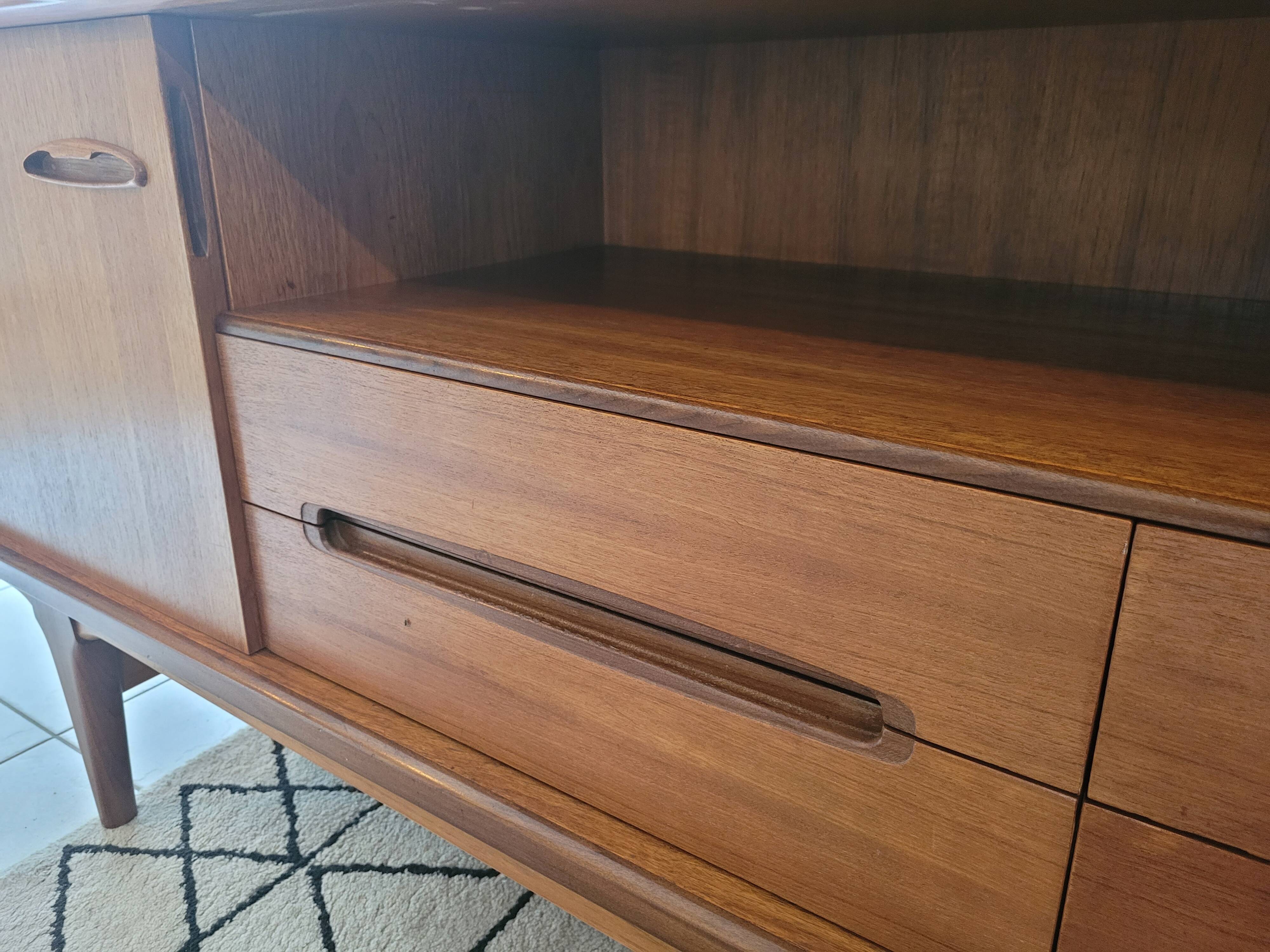 Scandinavian design sideboard in vintage teak