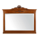 Art Deco Mirror in Oak with Carved Decorations and Facet Cut Mirror, 1930s