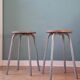 Paire de tabourets industriels